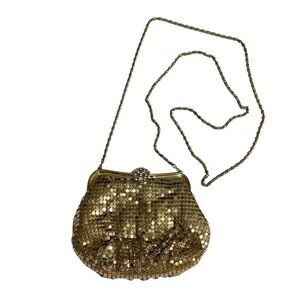 Vintage Metal Gold Tone Small Evening Bag
